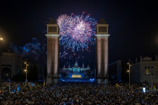 Fuochi d'artificio per la Festa della Mercé, Barcellona
