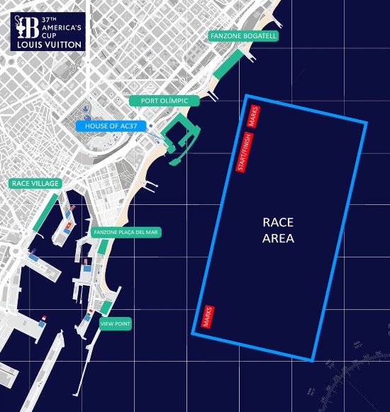 Mappa Coppa America 2024 Barcellona