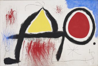 Personaggio di fronte al sole, Joan Mirò